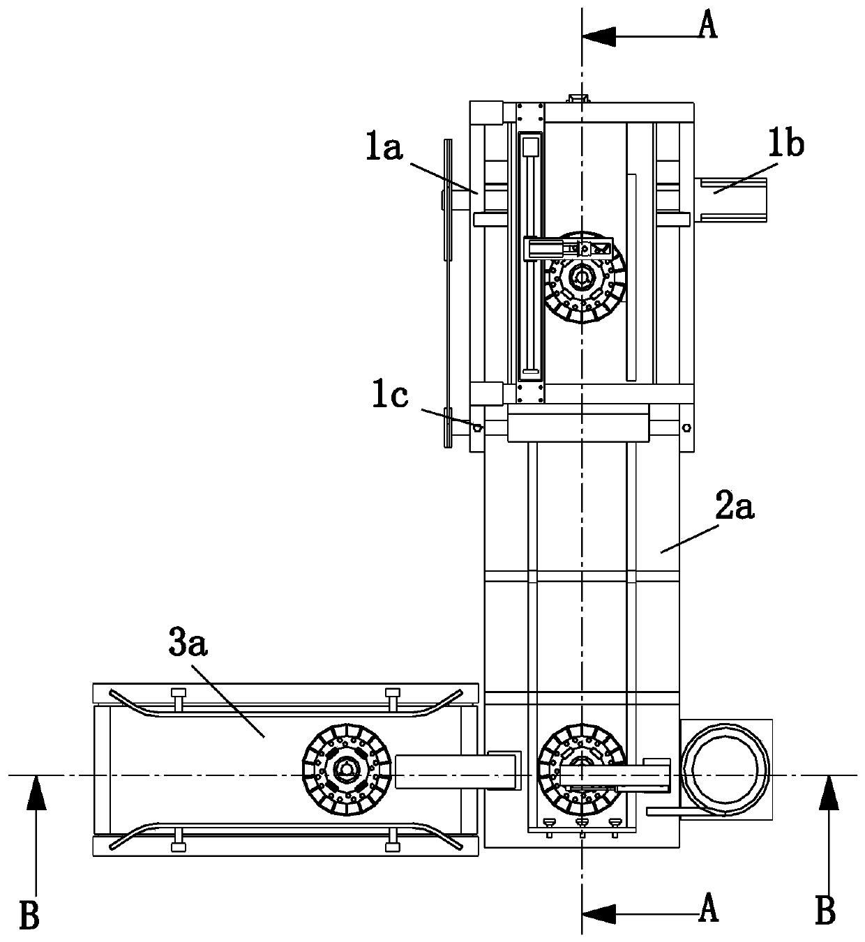 An automobile pressure plate shock absorbing assembly equipment