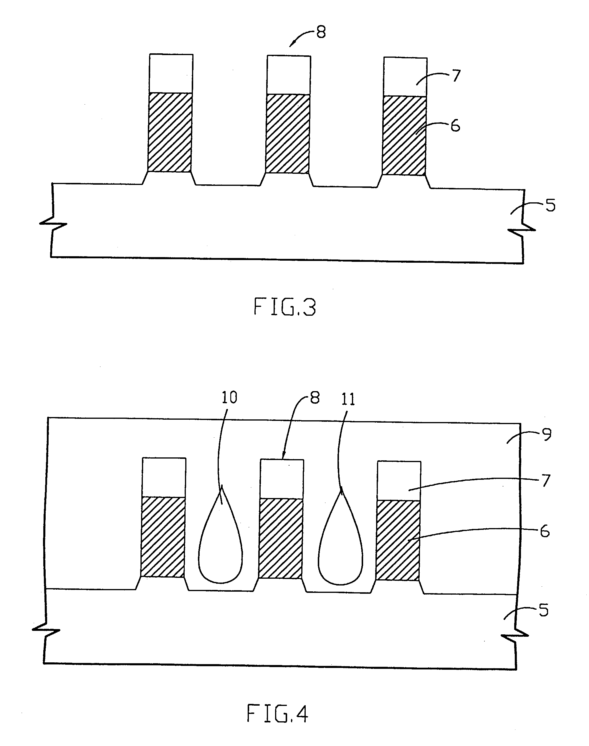Method and structure for reducing capacitance between interconnect lines