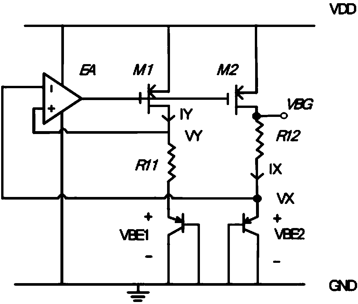 Band-gap reference voltage source design with high gain and high rejection ratio