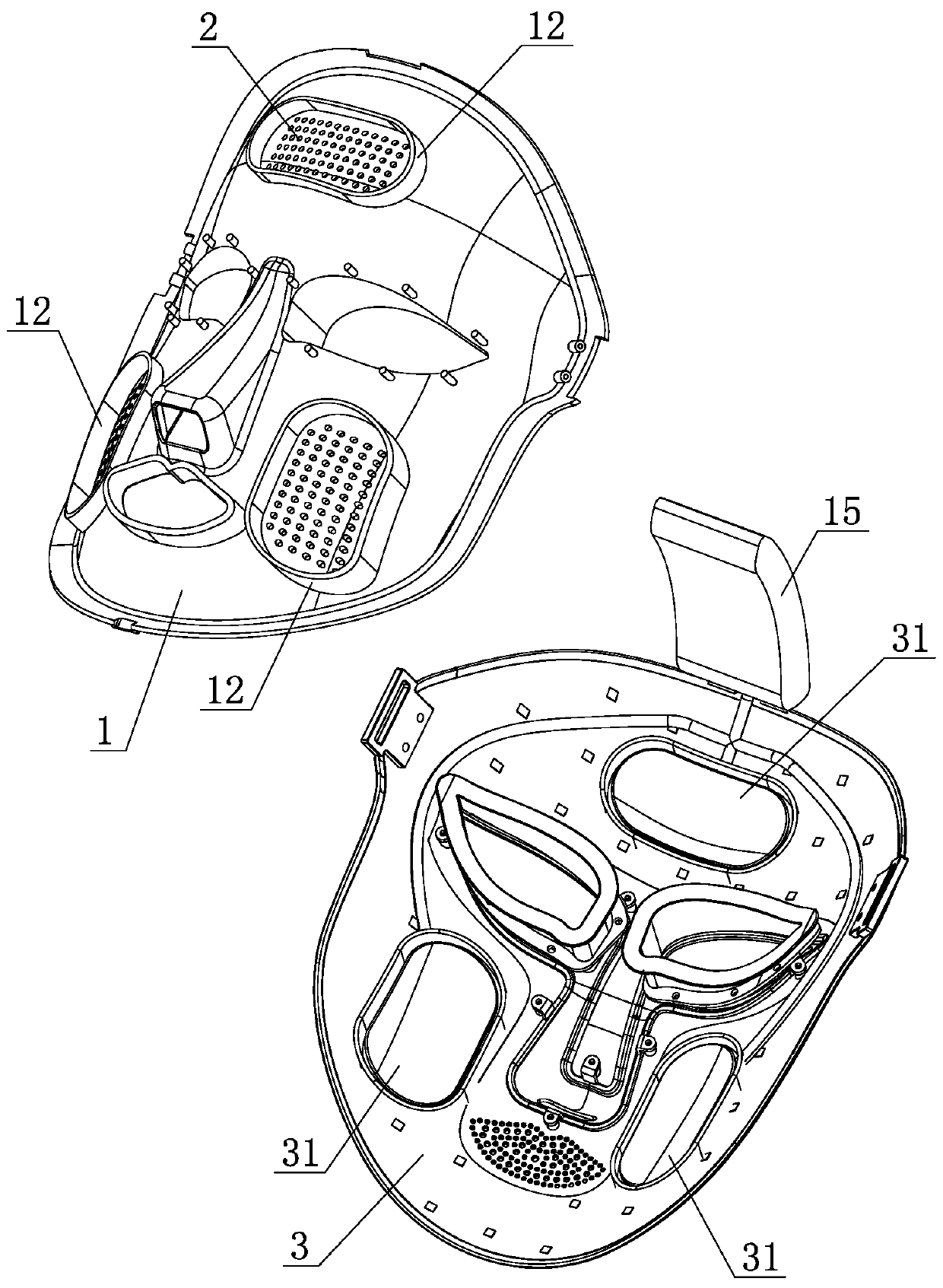 Cold-hot applying type cosmetic mask