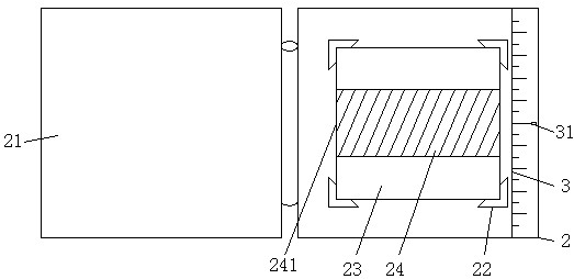 Mask plate box capable of measuring size of mask plate protection film