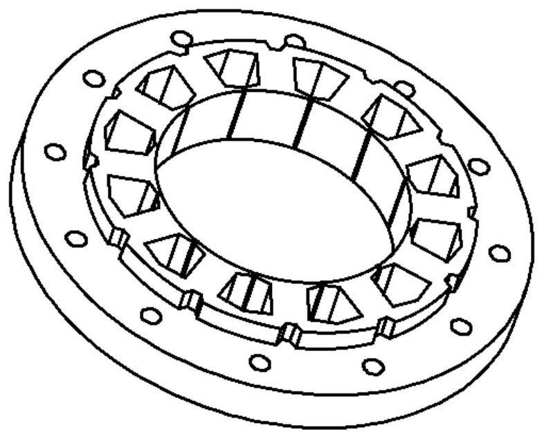 Forming method of block stator, block stator and motor under full-scale control