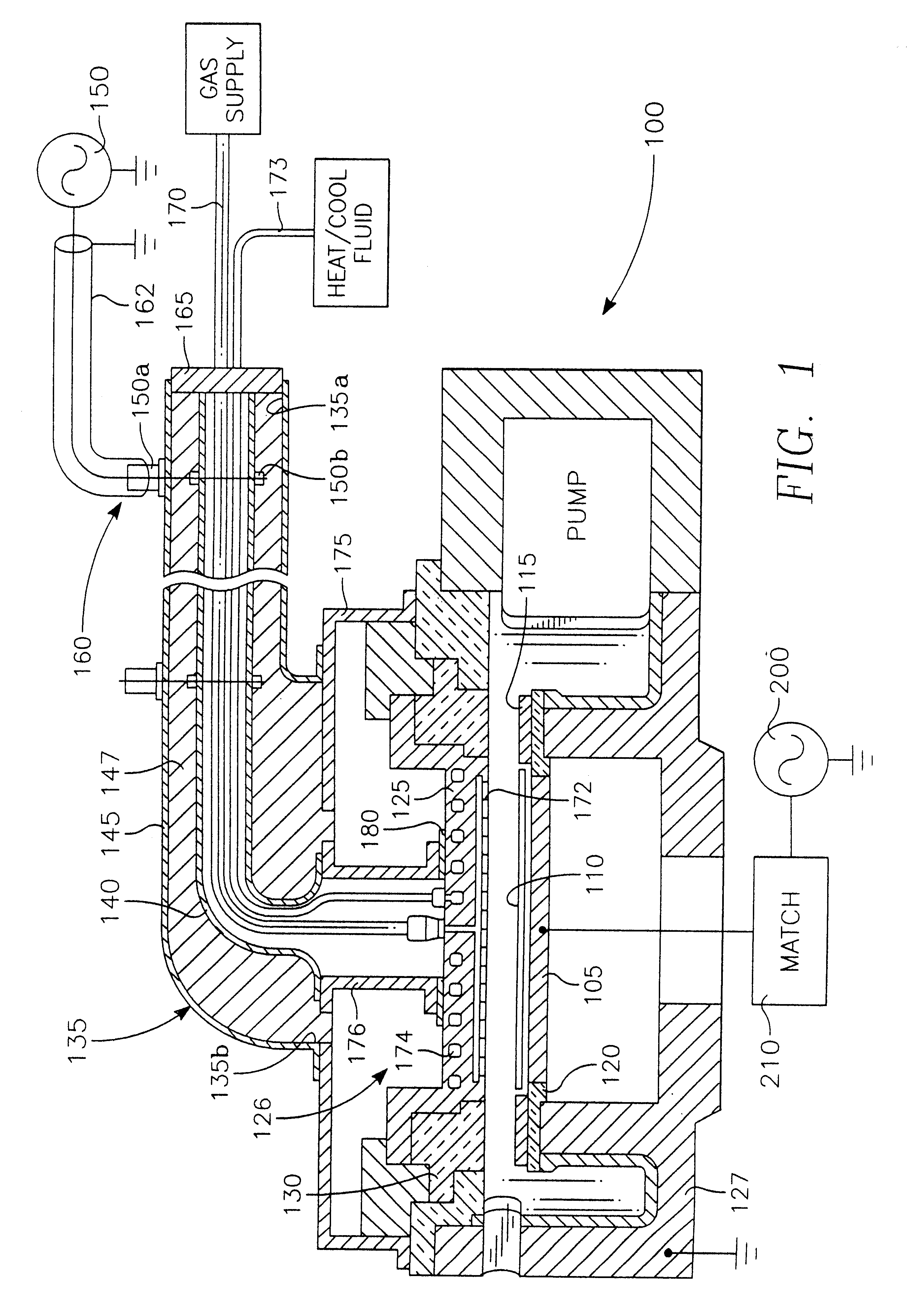 Plasma reactor with overhead RF electrode tuned to the plasma