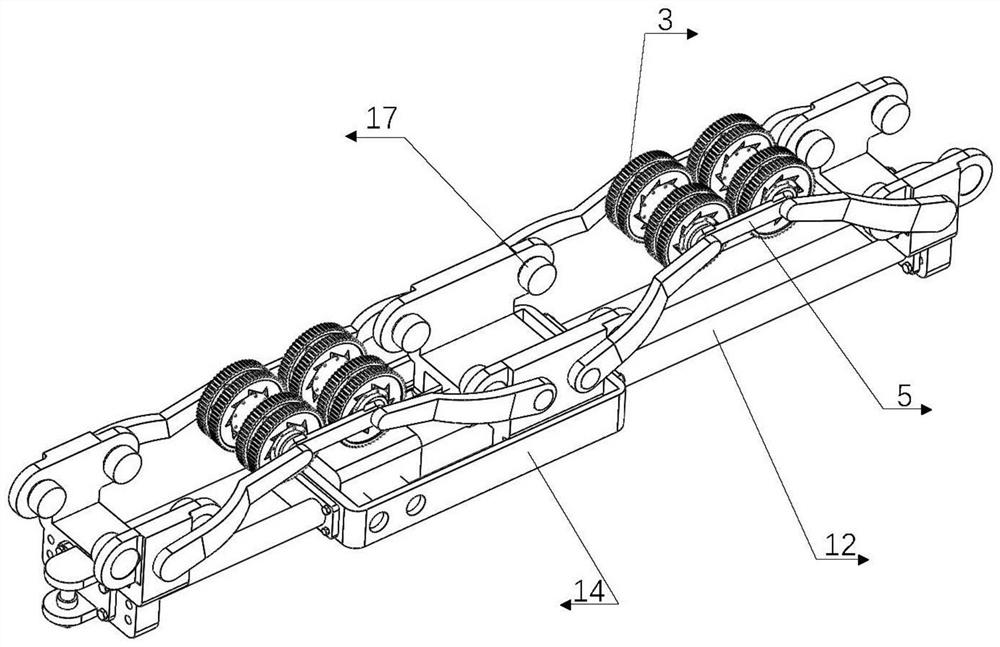 Monorail crane bidirectional anti-sliding device based on inner ratchet mechanism