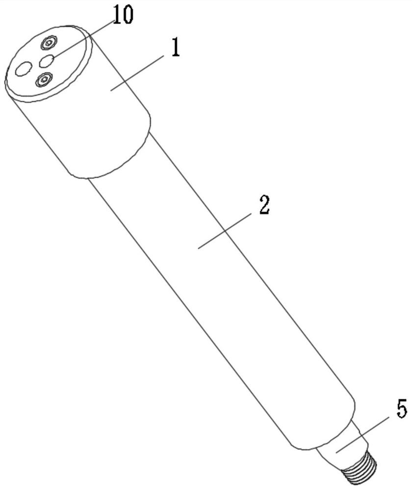 Heating pipe device of hot air seam sealing machine