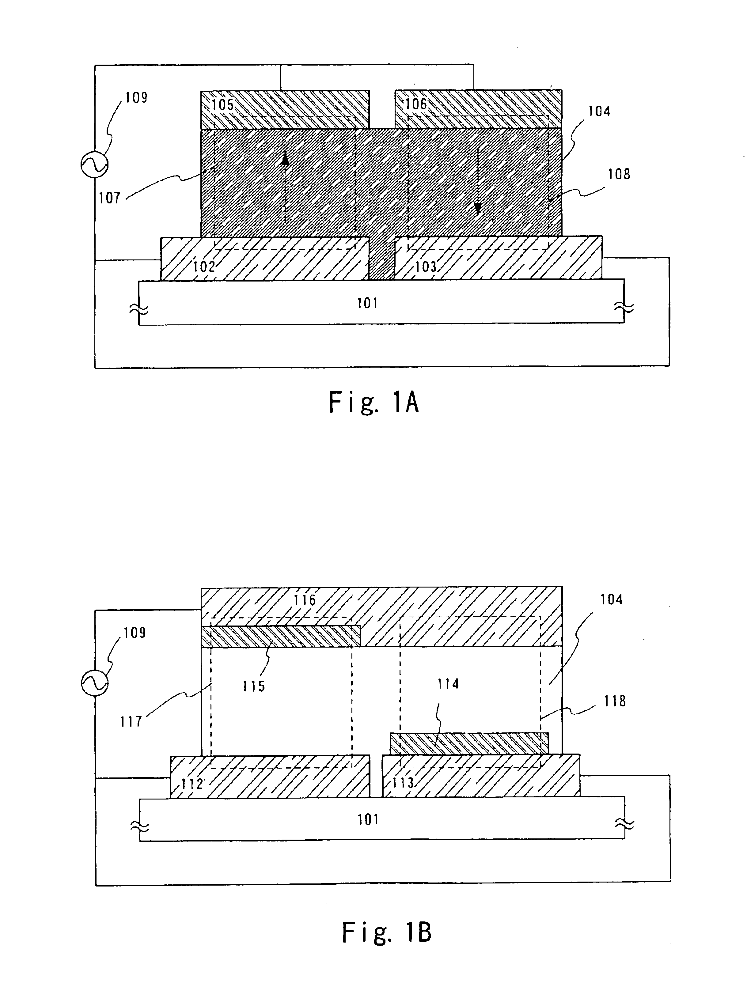 Light emitting device driving by alternating current in which light emission is always obtained