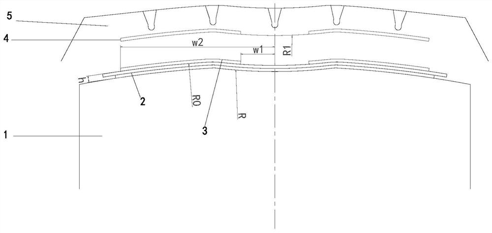 Curved surface fitting drum design method and curved surface fitting drum