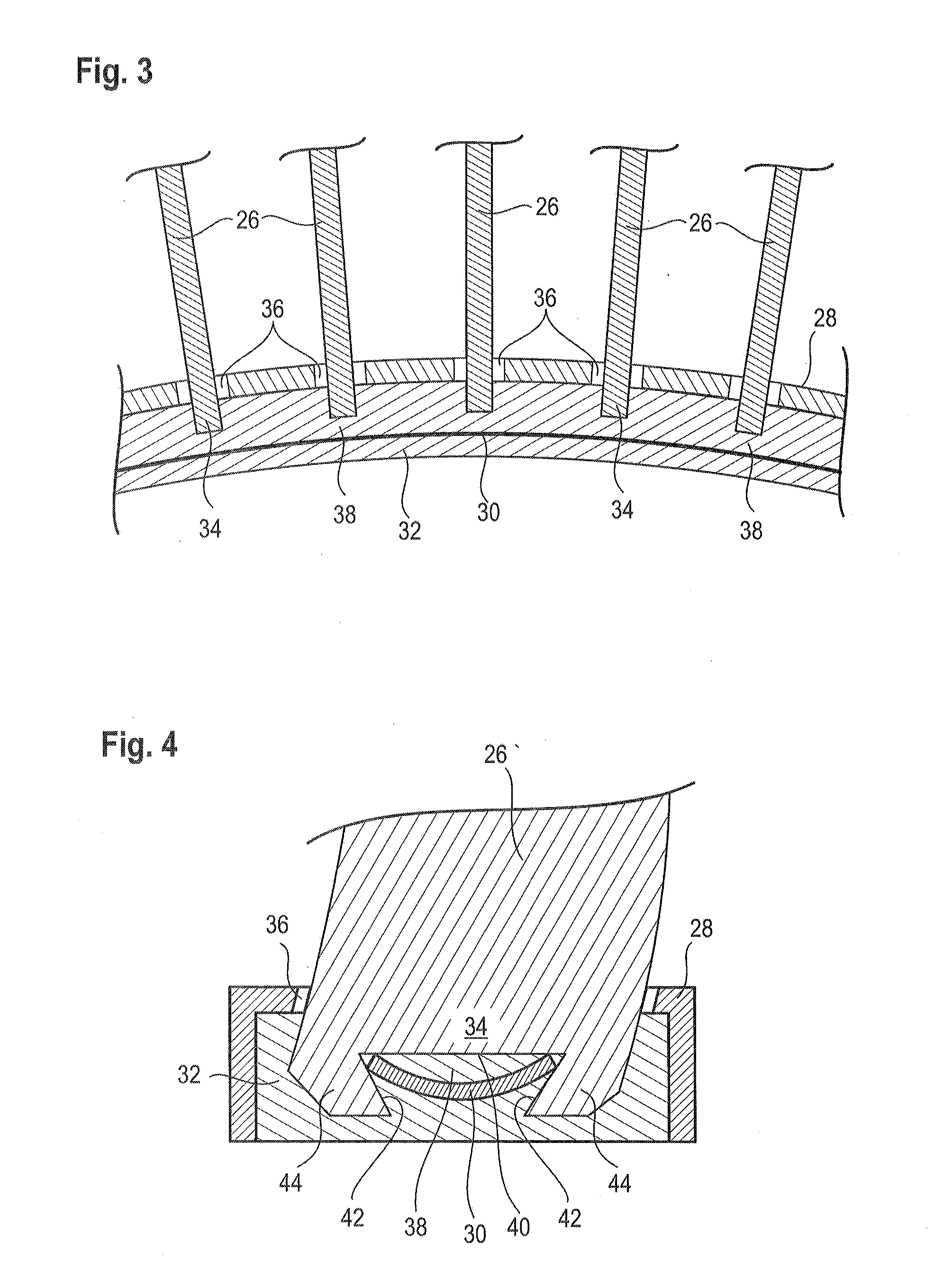 Blade Retaining Ring for an Internal Shroud of an Axial-Flow Turbomachine Compressor