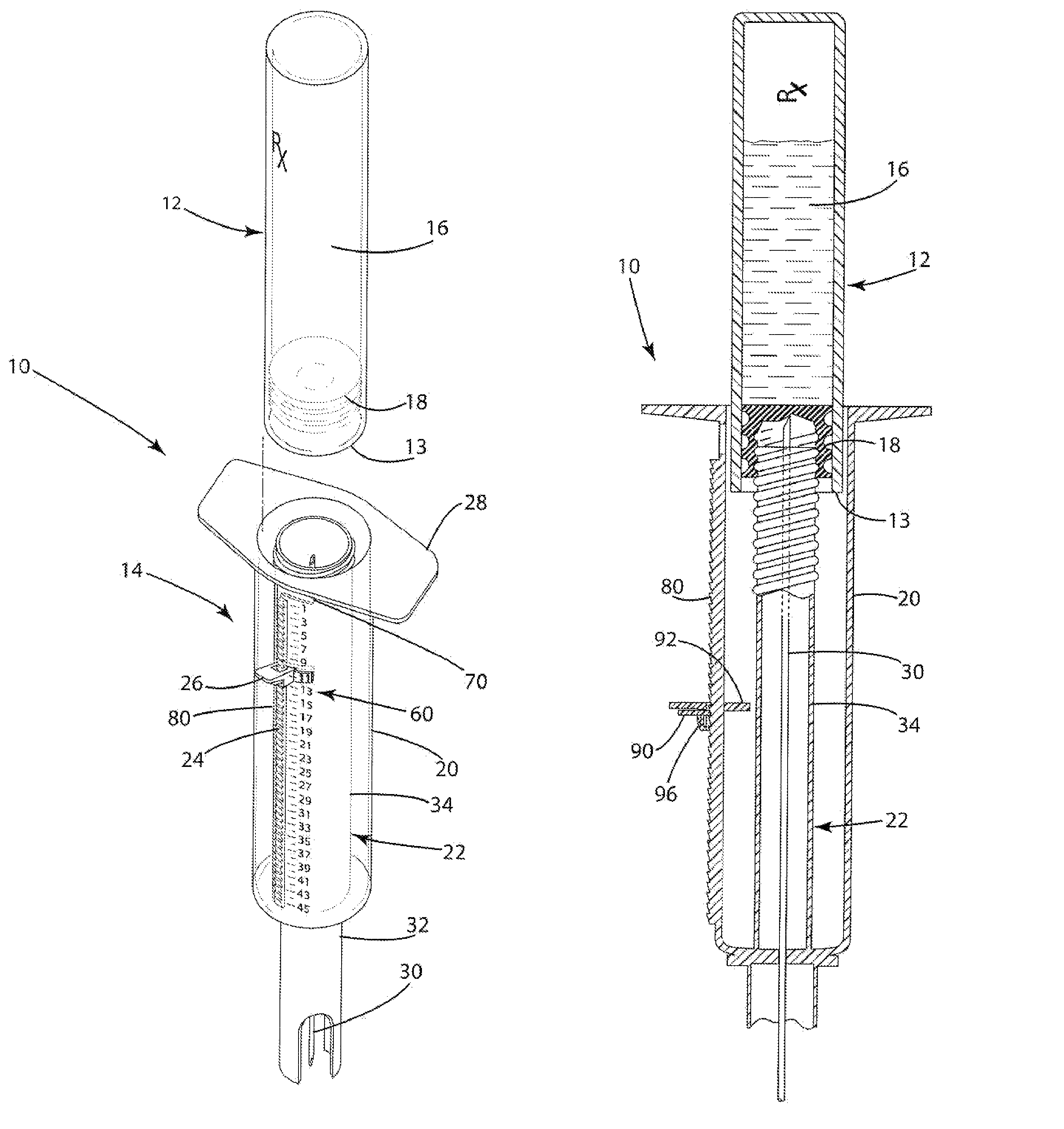 Dosage control syringe