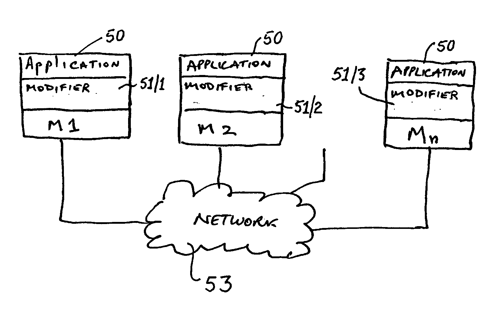 Multiple computer architecture with synchronization