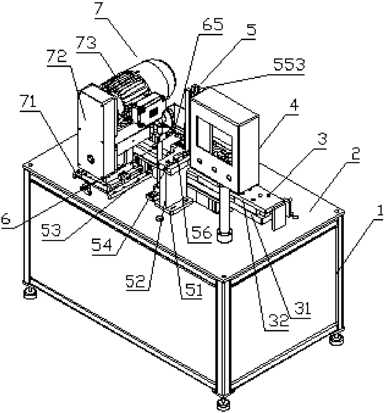 Oblique tongue oblique breaking device