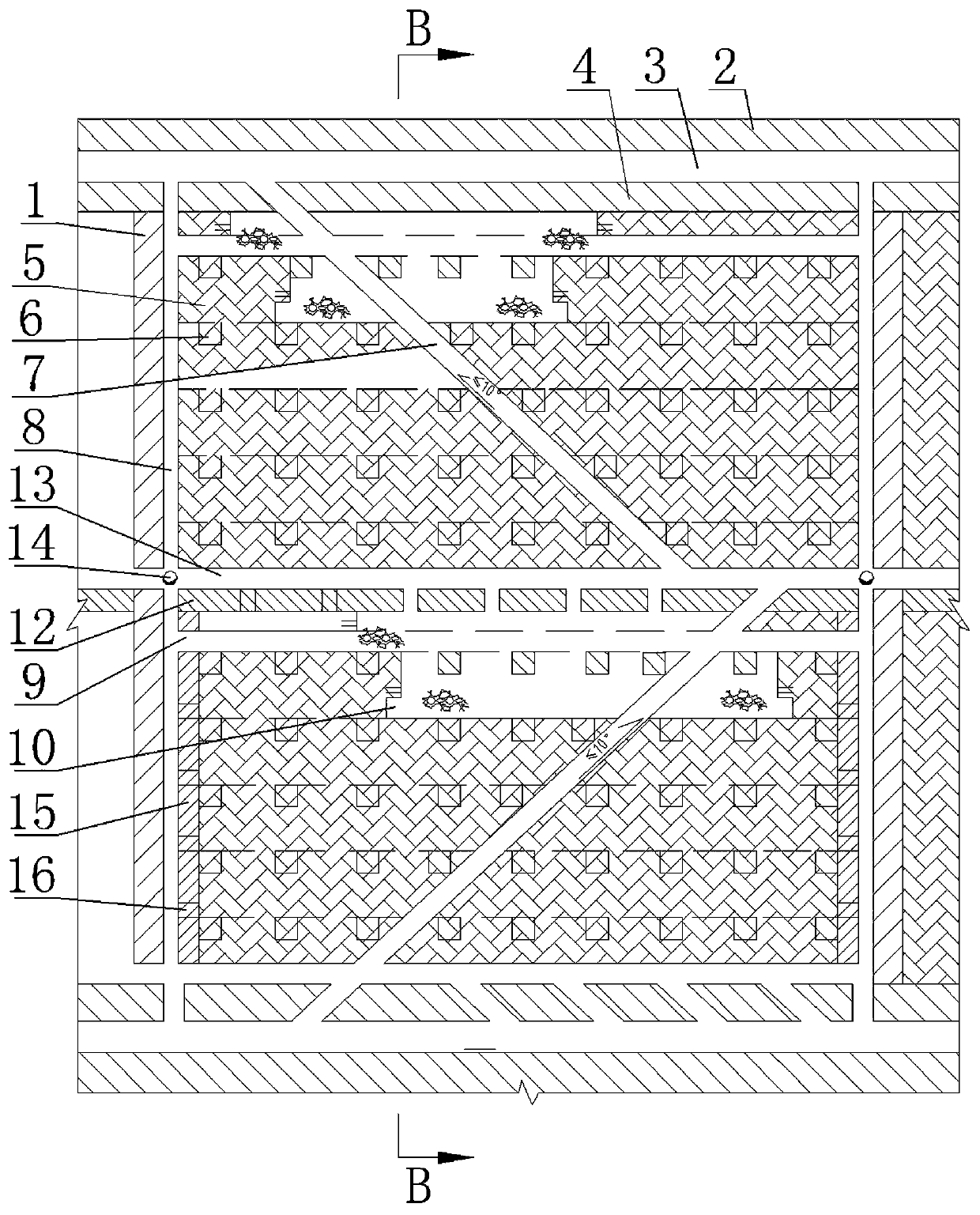 mechanized stepped room and pillar mining method