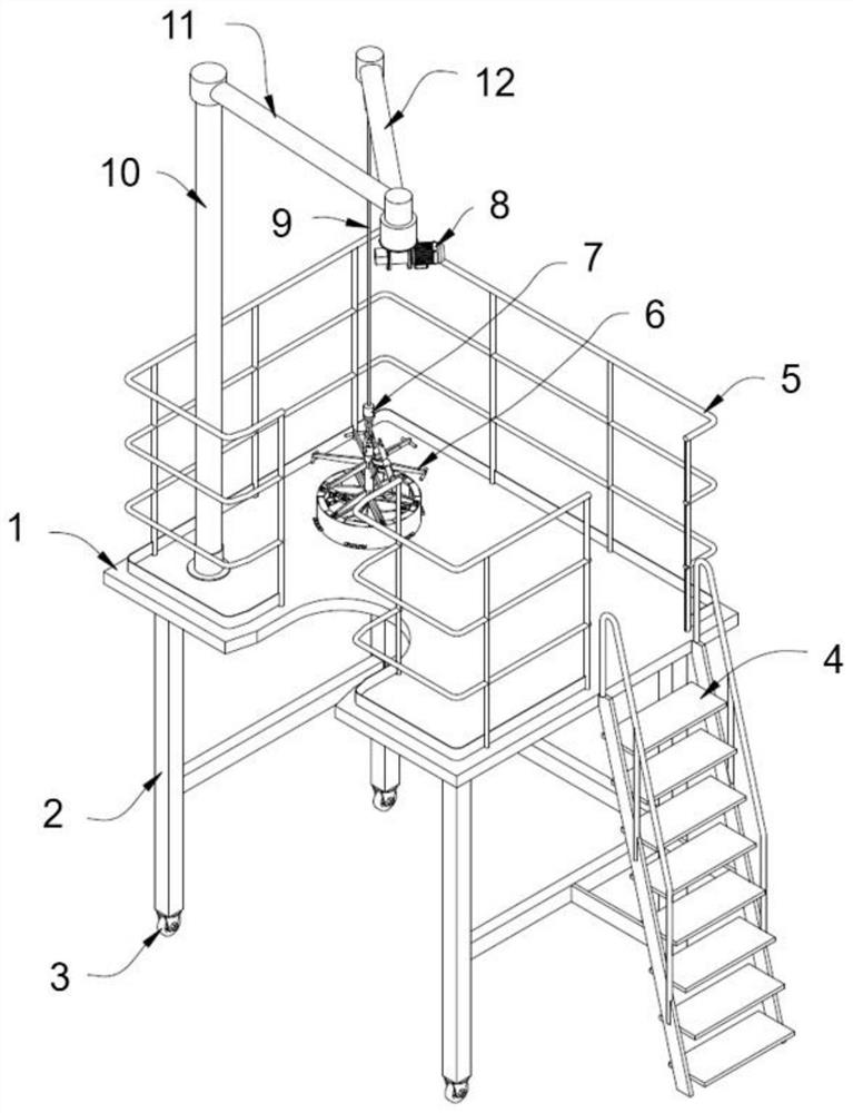 Modular mounting device and method for riser lining of coke oven