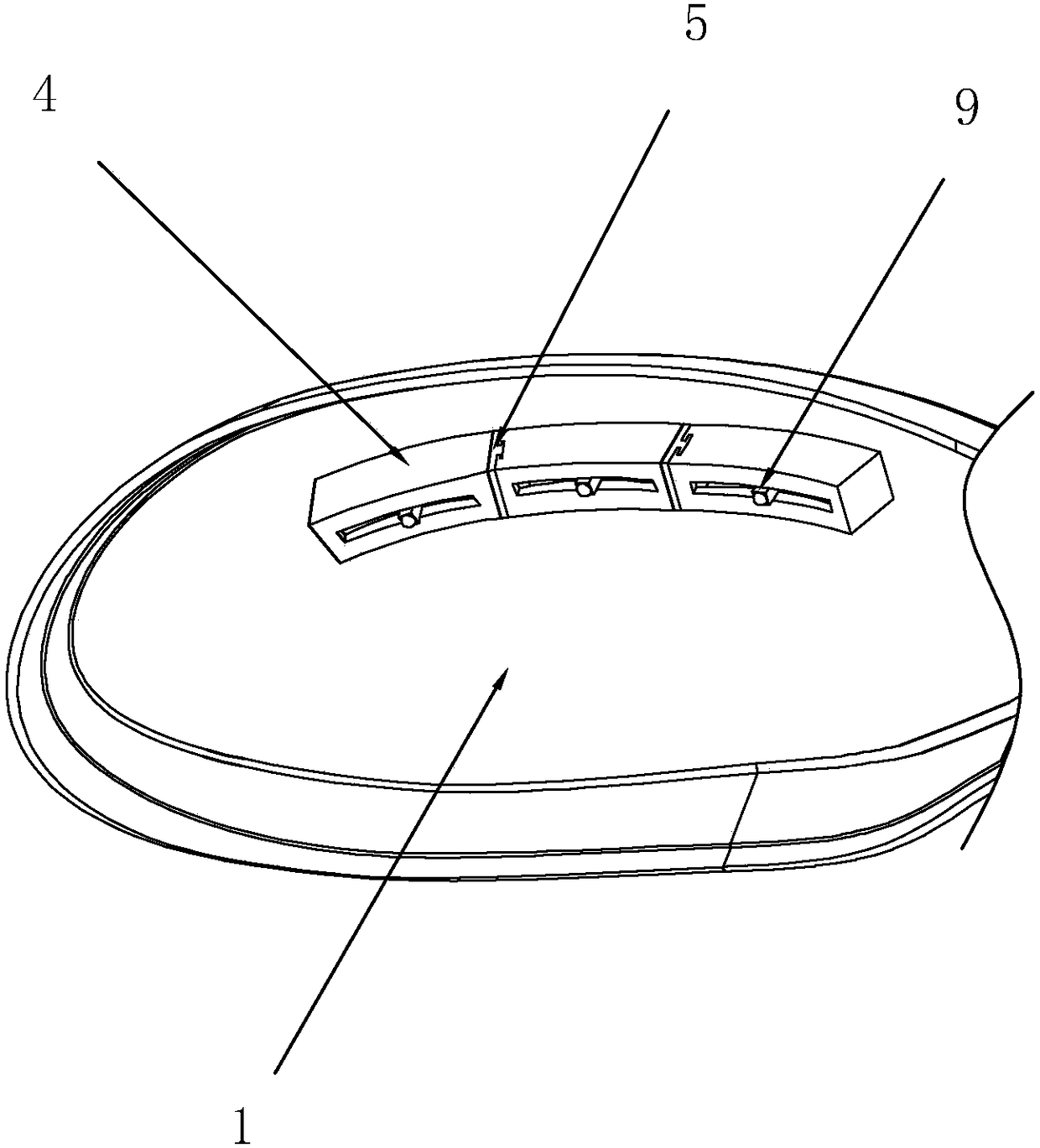 An eye massager adapted to different orbital sizes