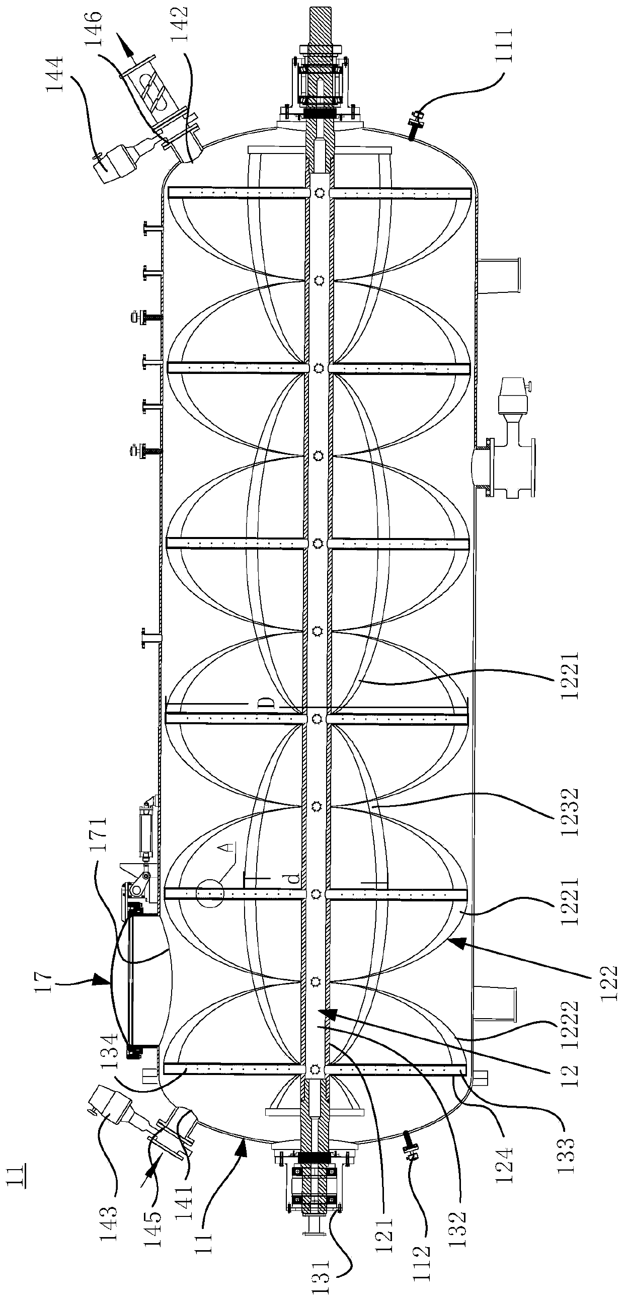 Fiber extraction equipment for bio-enzyme decomposition method