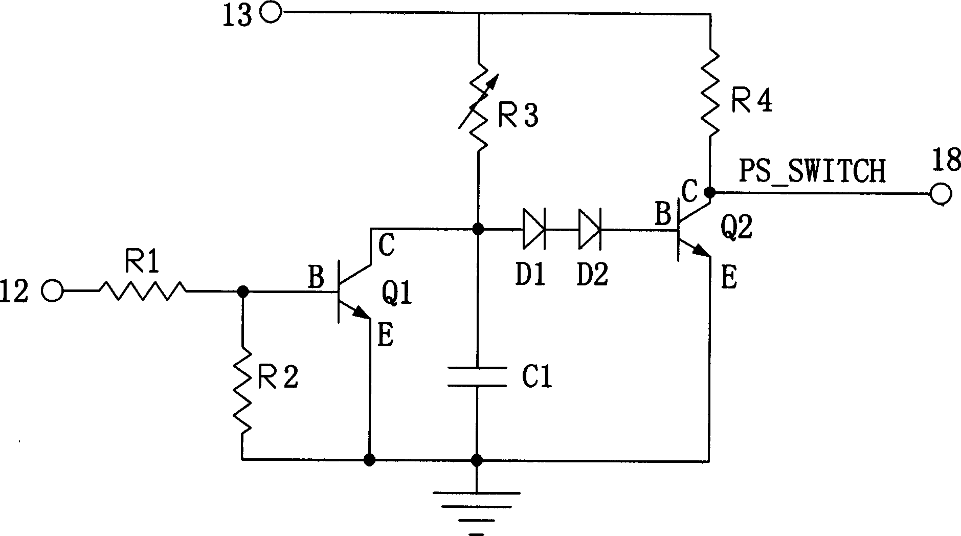 Computer system with re-starting control circuit