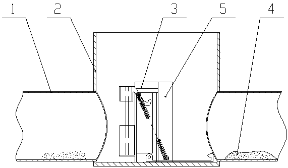 Automatic cleaning device for sewer pipeline