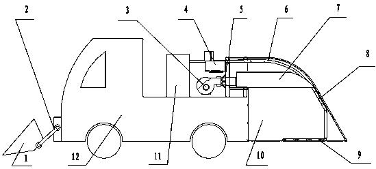 Combined type snow removing and ice melting vehicle