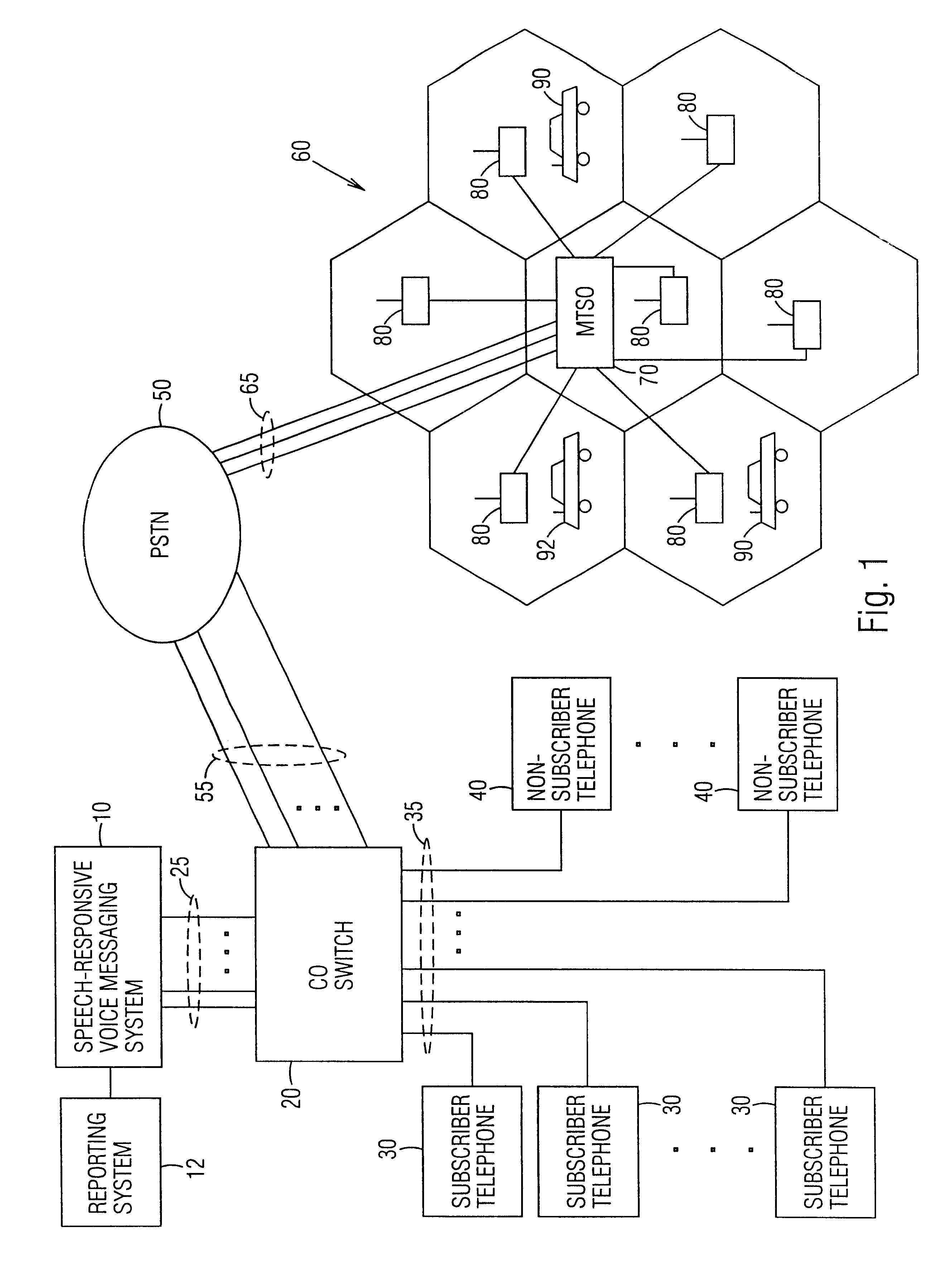 Speech-responsive voice messaging system and method