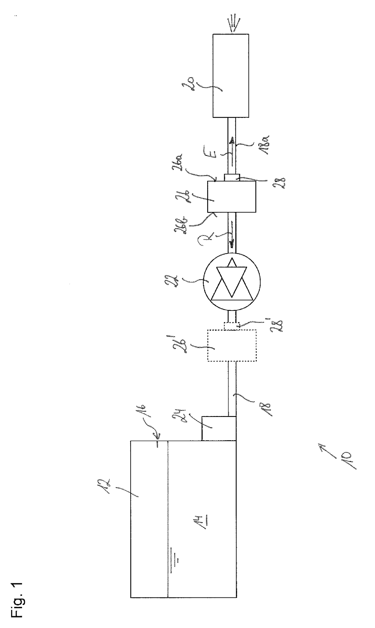 Scr device with valve arrangement