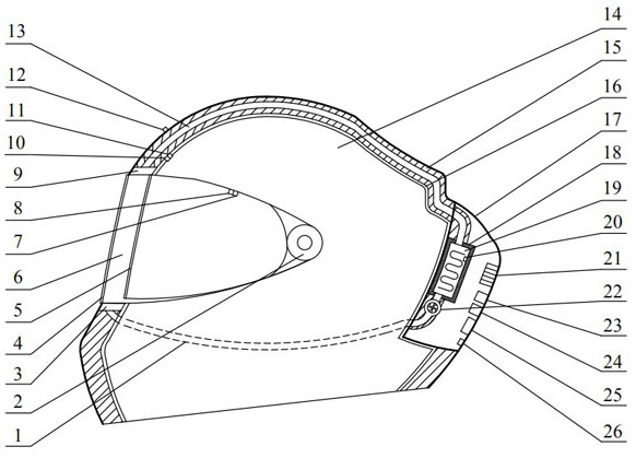 An automatic anti-fogging double-lens helmet and its use method