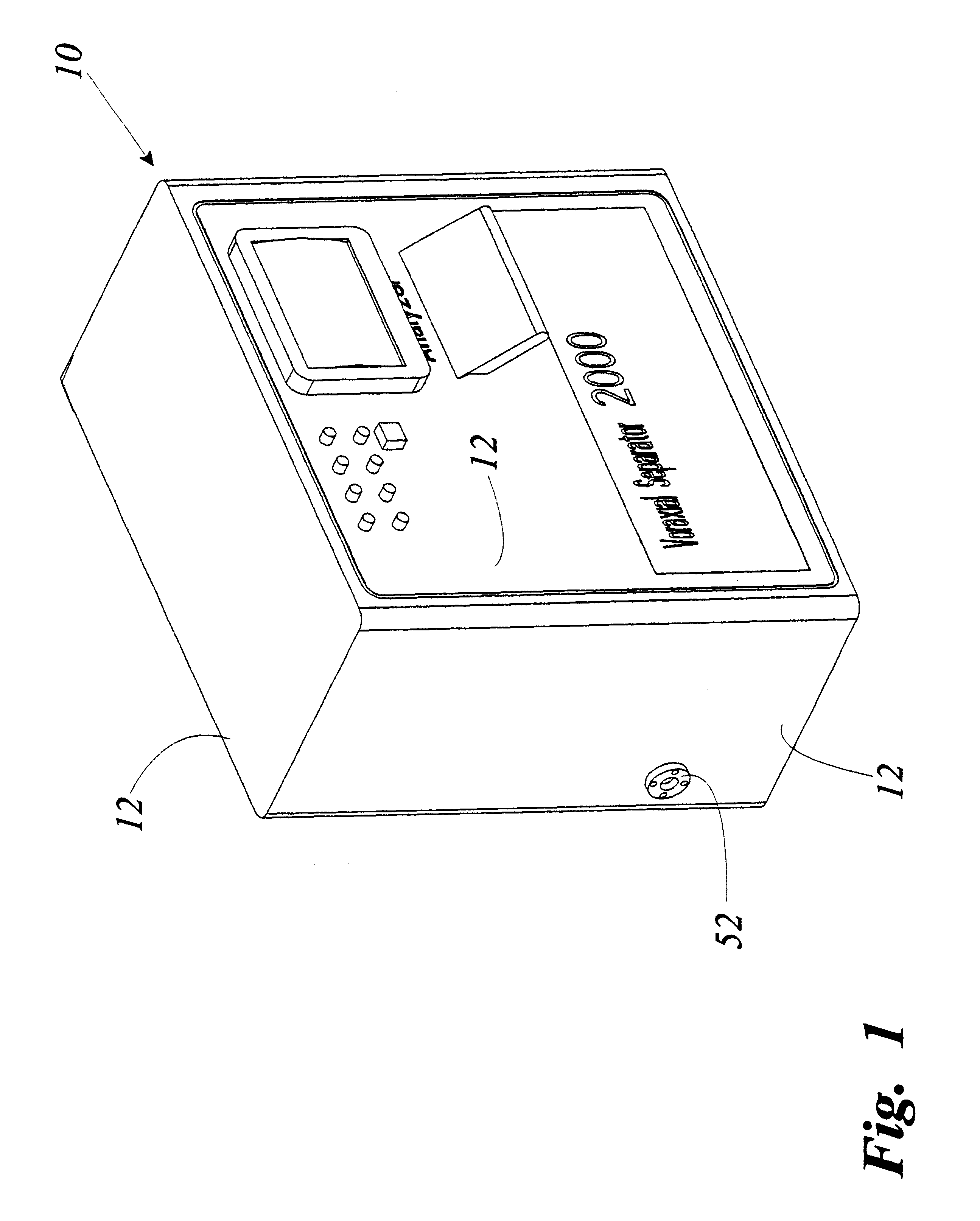 Apparatus with voraxial separator and analyzer