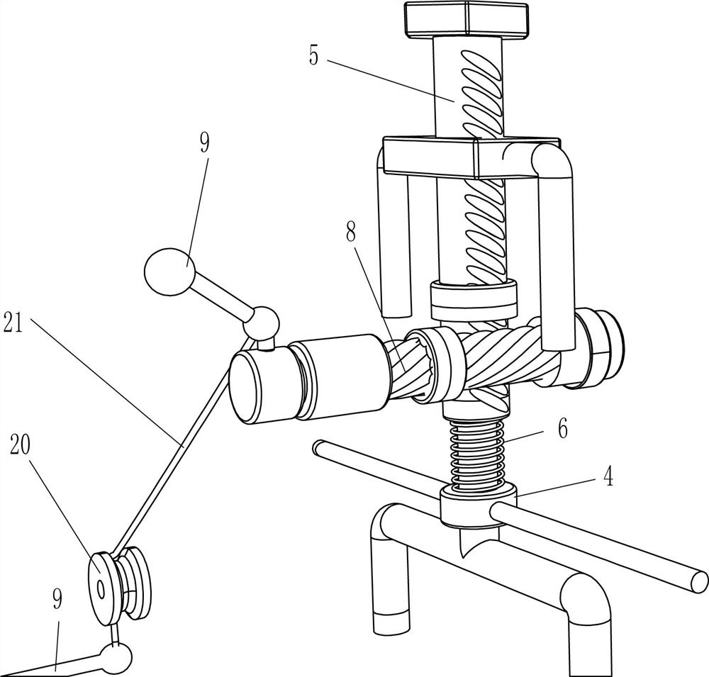 A rectangular molding device for cement pavement embossing