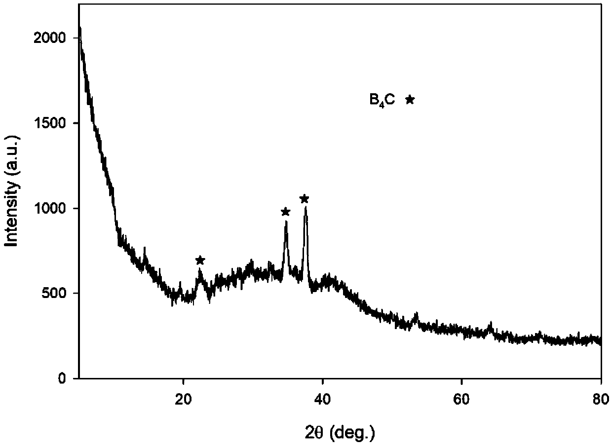 Method for preparing boron carbide by utilizing gas-solid method
