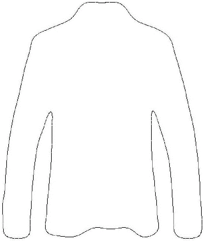 Clothes pattern identification method based on contour curvature feature points and support vector machine