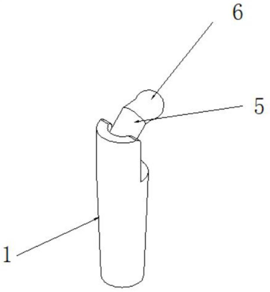 Hip joint prosthesis based on shape memory alloy porous microstructure