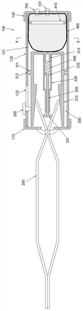 Renal artery blocking forceps capable of adjusting pressure