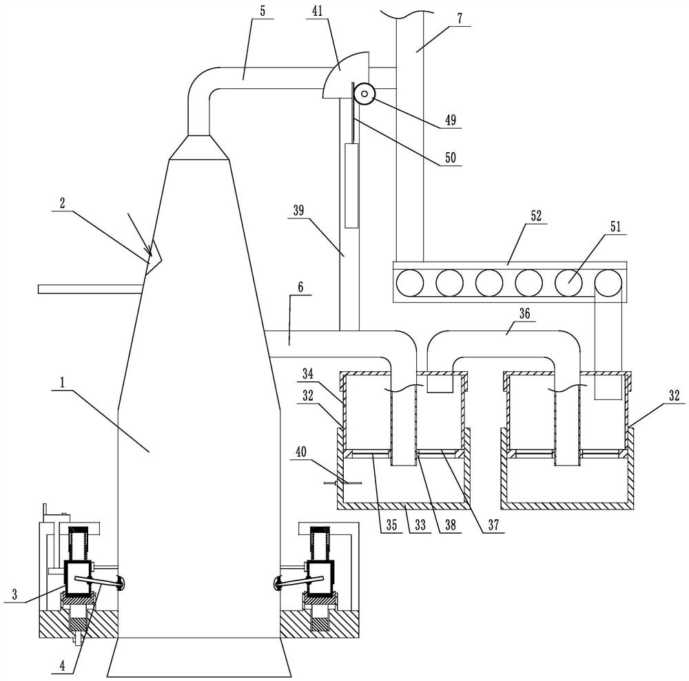 Universal spiral air inlet type molten pool smelting furnace