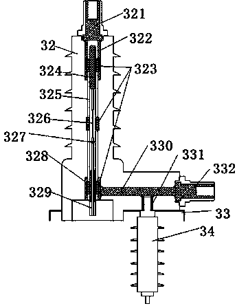 Outdoor substation and high-voltage protection device thereof, high-voltage protection unit thereof