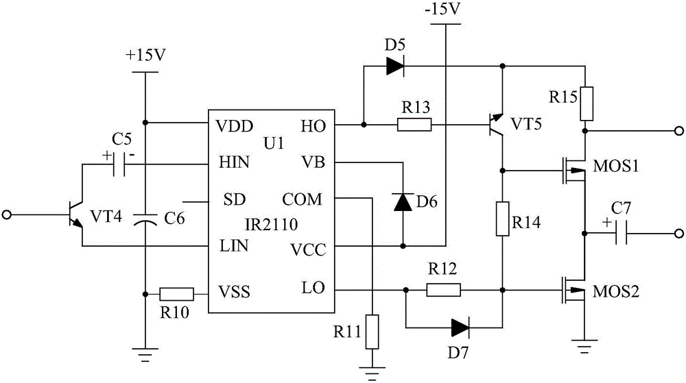 Motor closed-loop control system based on driving circuit