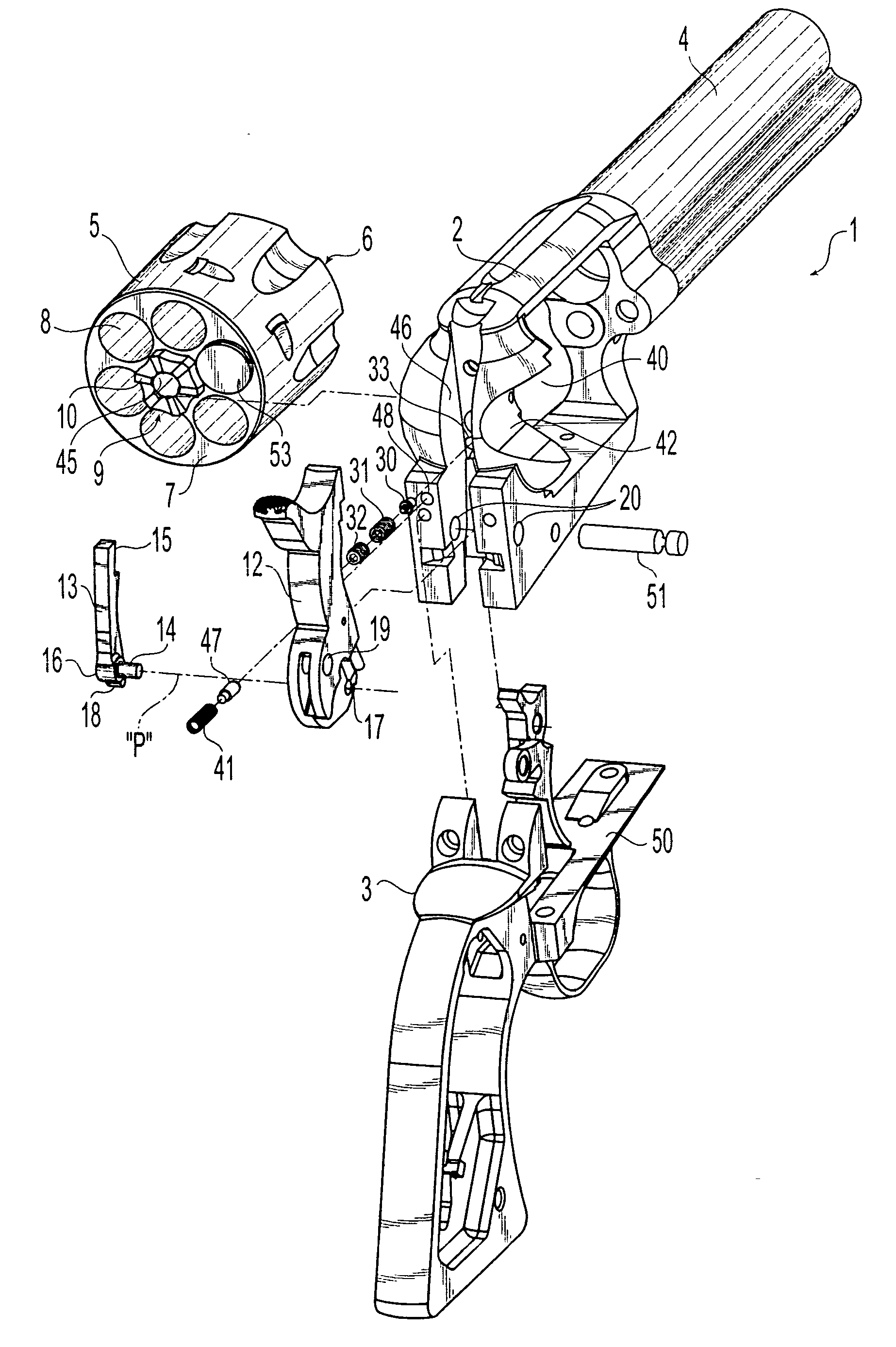 Firearm cylinder indexing mechanism