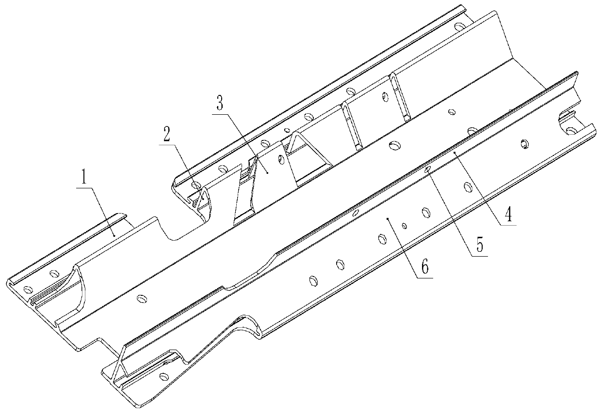 Automobile body aluminum profile water tank column and automobile