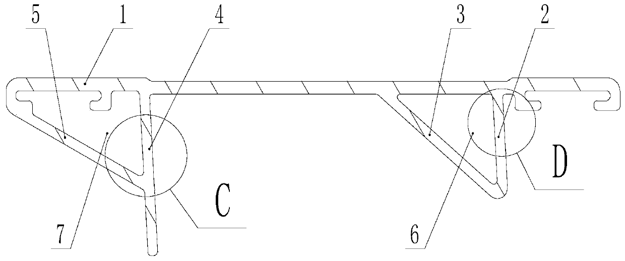 Automobile body aluminum profile water tank column and automobile