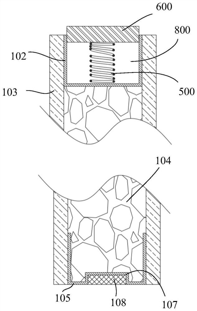 Partition wall and wall body mounting structure