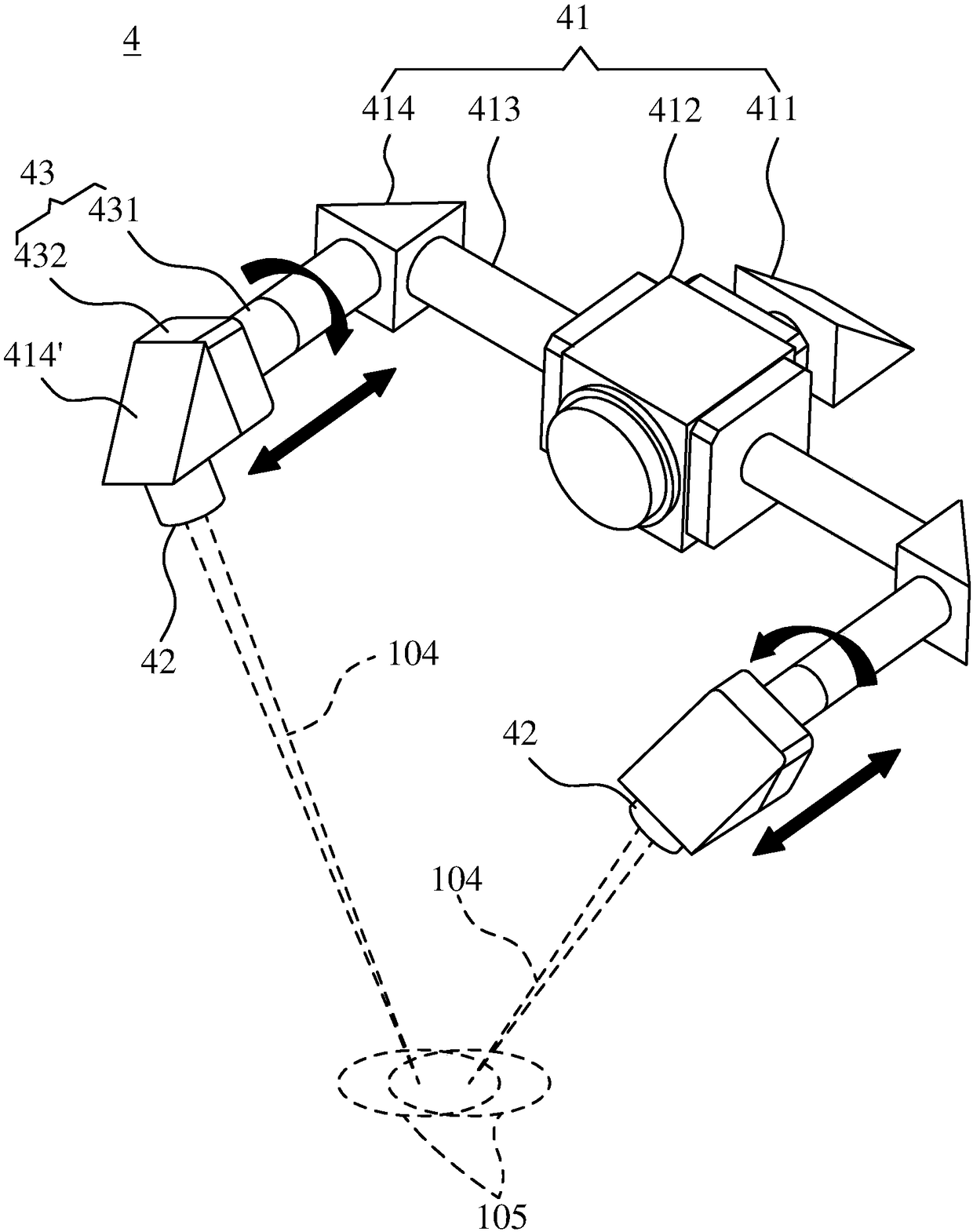 Machining machine for combined machining and laser spectrometer thereof