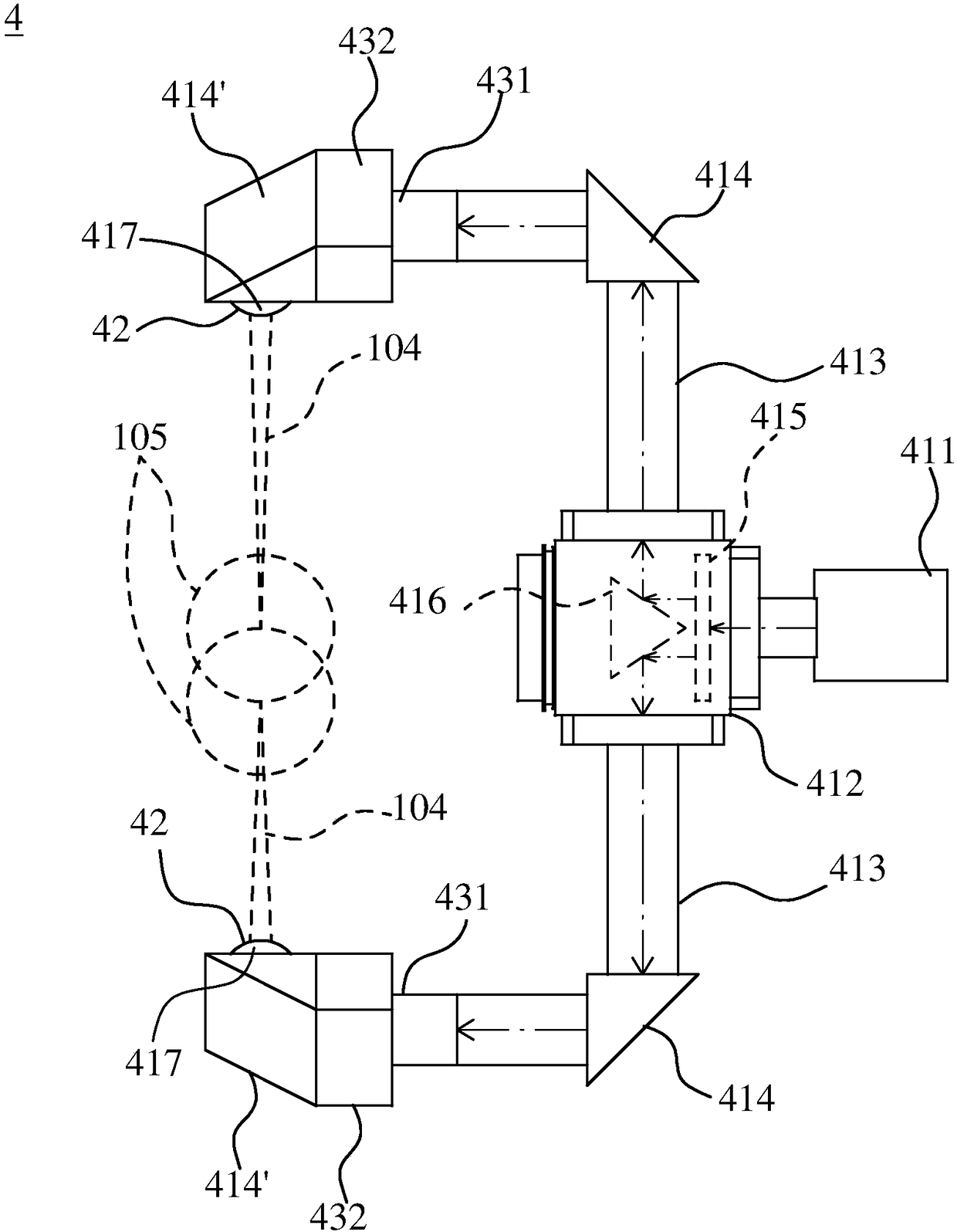 Machining machine for combined machining and laser spectrometer thereof