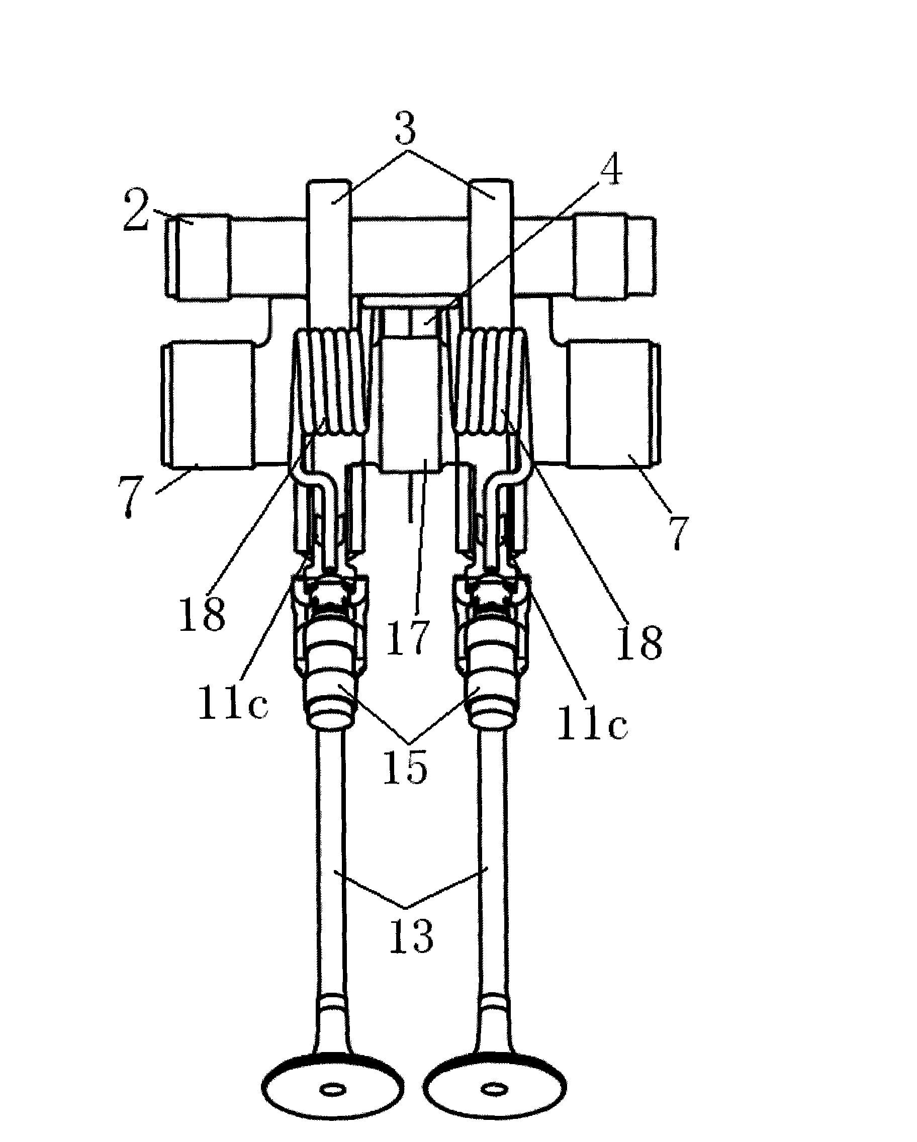 Novel stepless variable valve lift mechanism