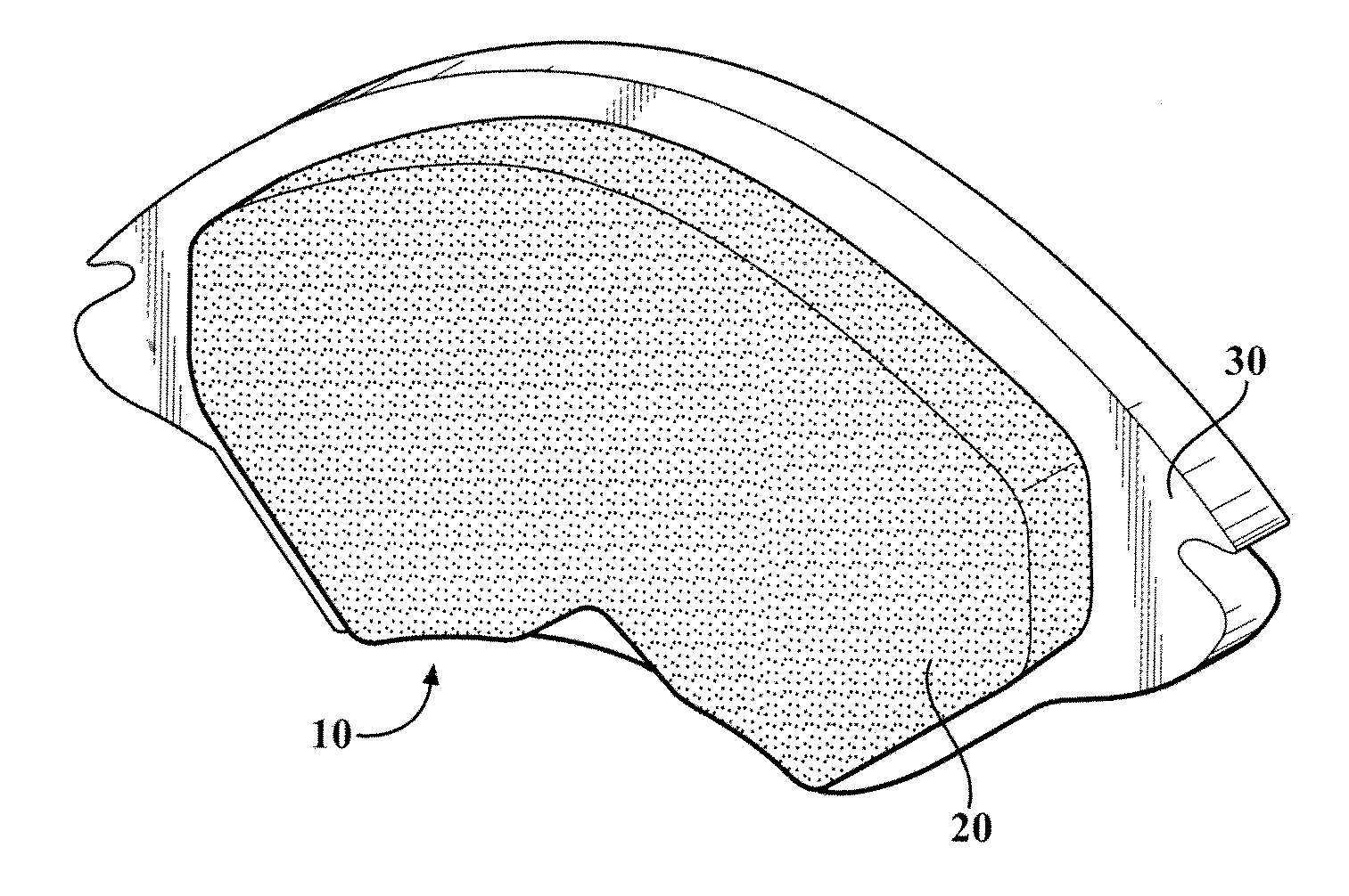 Friction material for brakes