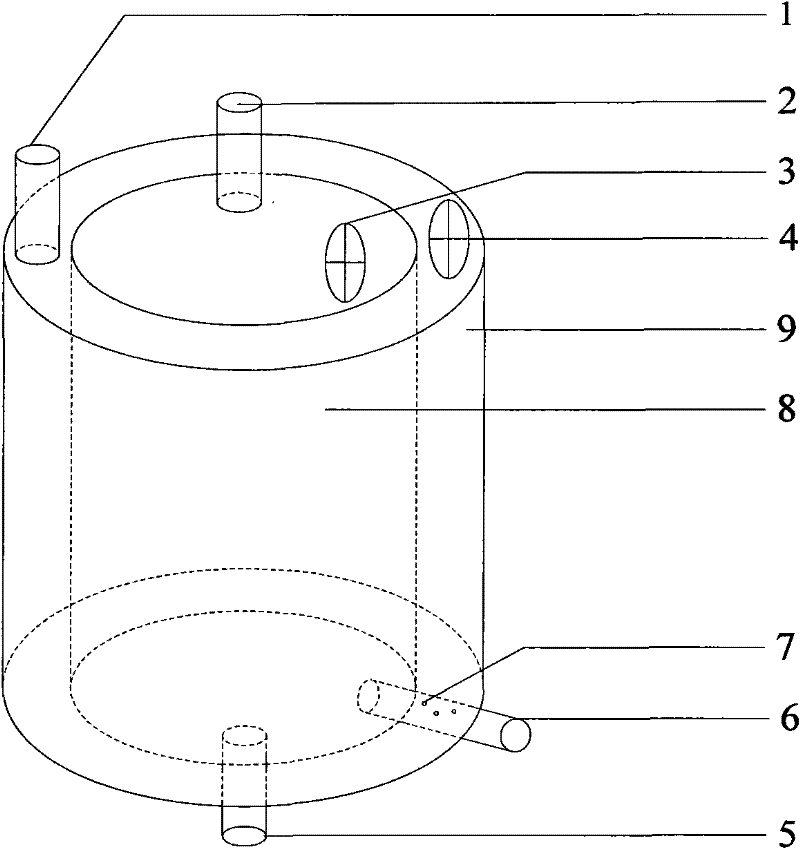 Dual-cavity liquid storage tank for biological artificial liver support system