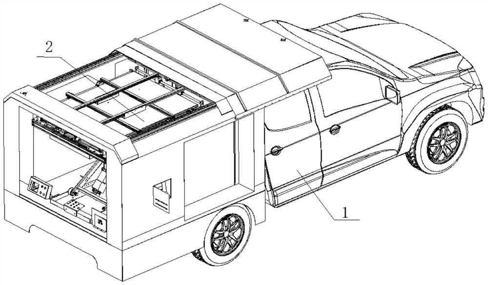 Unmanned aerial vehicle moving nest and take-off and landing device for transmission, transformation and distribution inspection