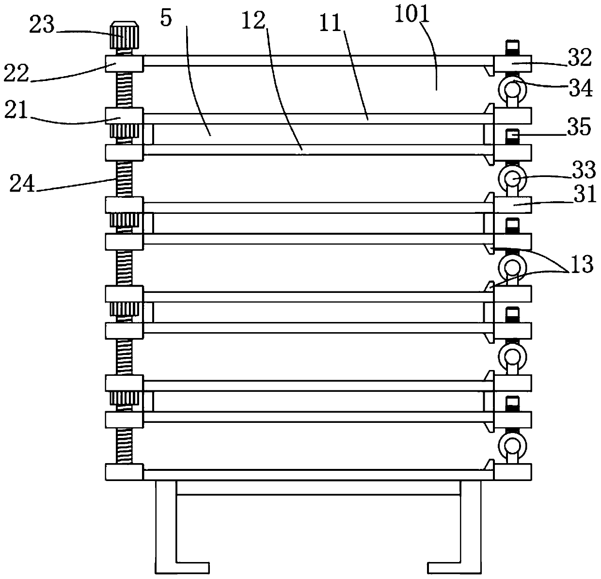 Cell roasting grid for manufacturing batteries