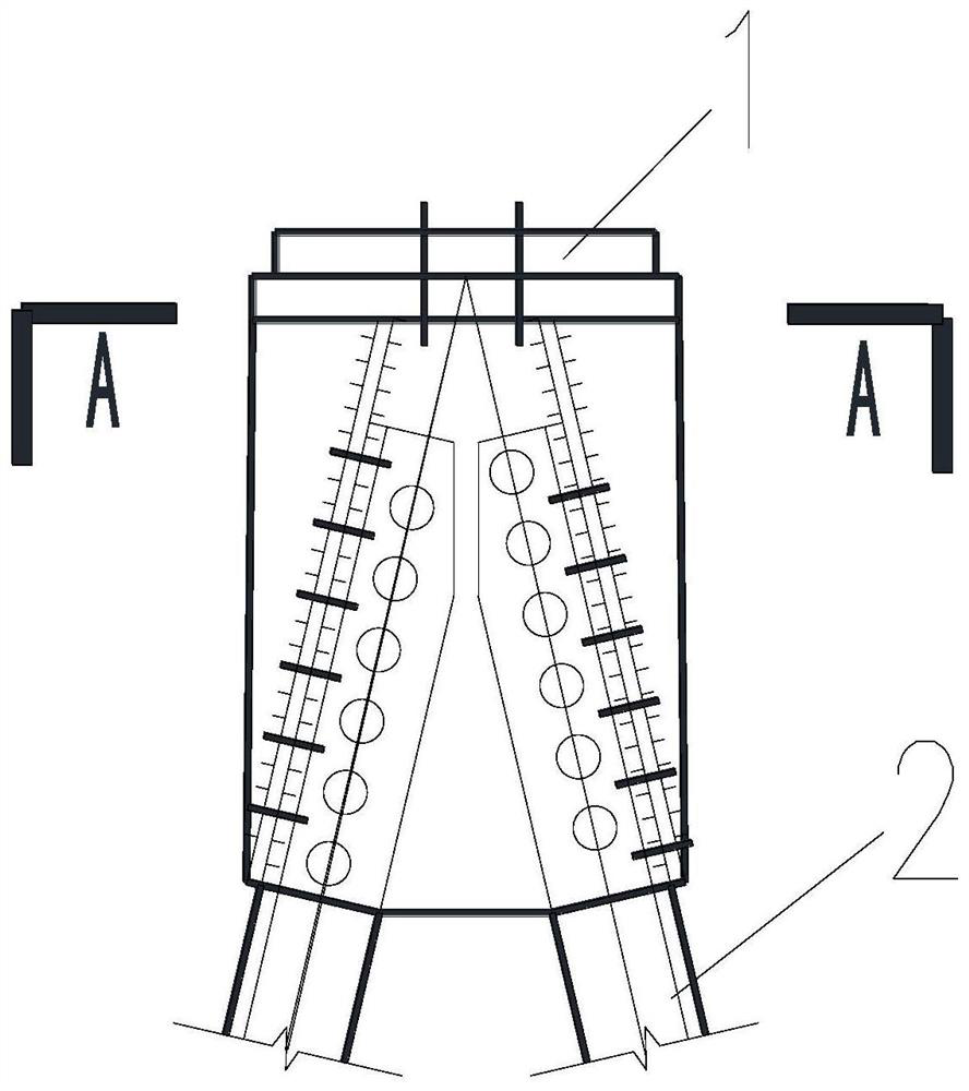 Fabricated metal support foundation for 330kV power transmission line project and construction method of fabricated metal support foundation