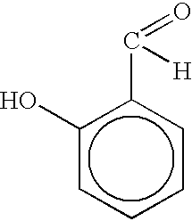 Salicylaldehyde-containing composition having antimicrobial and fragrancing properties and process for using same