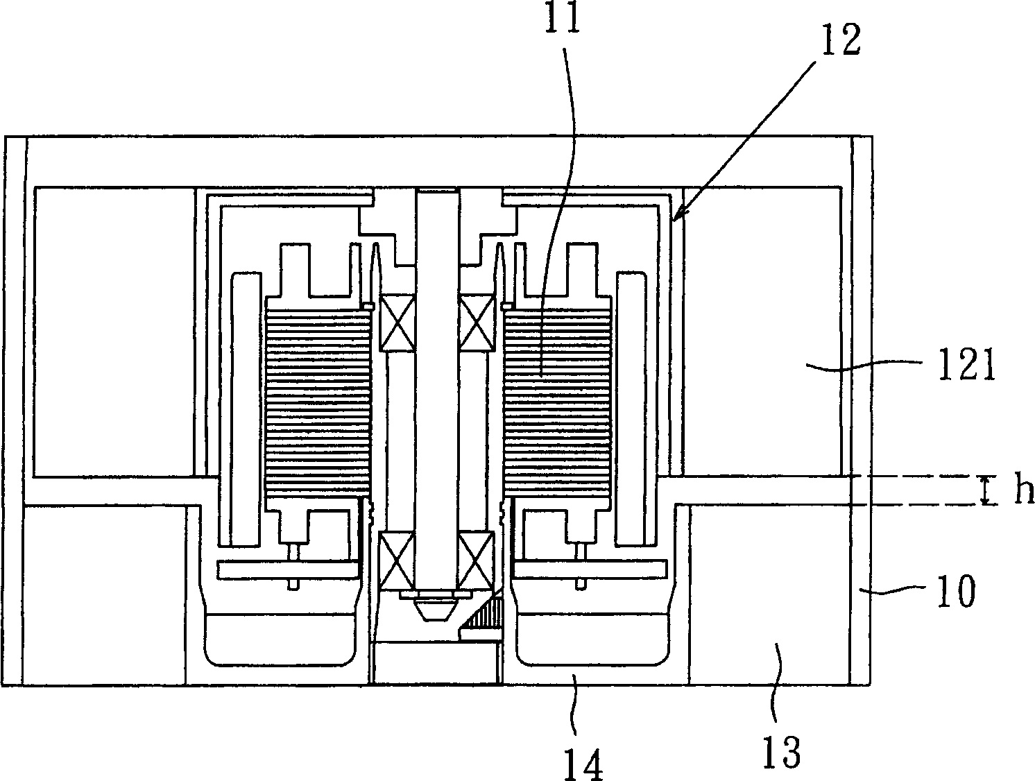 Radiating fan and its frame structure