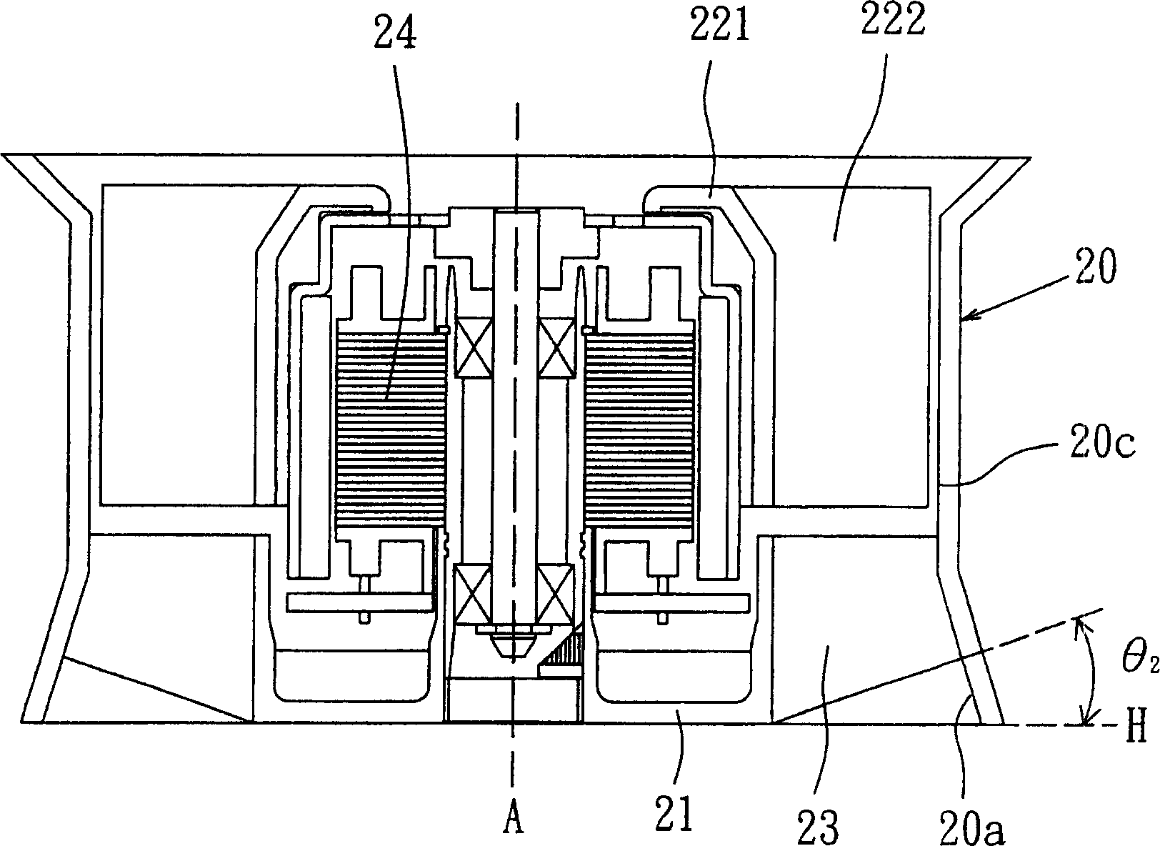 Radiating fan and its frame structure