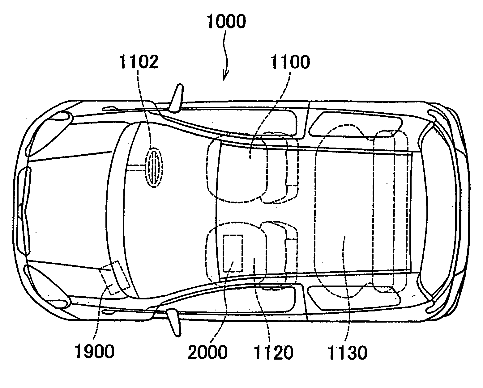 Vehicular battery mounting structure